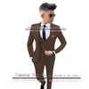 Ternos 2023 Meninos Ternos 3 Peças Jaqueta Colete Calças Festa Formal Casamento Smoking Moda Blazer para Crianças 2-16 AnosHKD230704