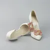 Schuhteile-Zubehör, abnehmbare Schuh-Clips, Blume, quadratische Strasssteine, Schuhverzierung, Hochzeit, Pumps, Dekoration für Schuhbeutel, Kleid, Zubehör, 2 Stück, 230703