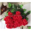 Dekorativa blomsterkransar Konstgjorda Real Touch Rose Hemdekorationer till fest Födelsedag Festlig Xb1 Drop Delivery Trädgård Dhdxa