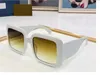 2023 femmes hommes lunettes de soleil de haute qualité noir largeur planche plein cadre vert dégradé couleur lunettes carrées disponibles avec boîte