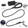 Dog Collars Pet Leash With One Bonus Of Poop Bag Reflective Nylon Garbage Dispenser Set Walking Supplies Accessories