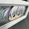 Night Lights X Hunter Killua Light Box pour la décoration de la maison Manga Paper Carving Table Lampe de bureau Anime Lightbox HXH Face Eyes HKD230704