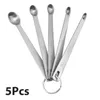 Outils de mesure 5 pièces/ensemble petite cuillère à mesurer cuillères à café thé assaisonnement taille multiple outils de cuisine accessoires R230704