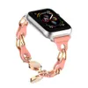 Магнитная пряжка настоящая кожаная ремешок для Apple Watch Series Iwatch 7 6 2 3 4 5 SE Ultra 49 мм 38 мм 42 мм 44 мм 44 мм 41 мм 45 мм Xiaomi 8 полос