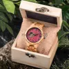 Orologi da polso BOBO BIRD Luxury Men's Automatic in legno es Design intagliato Supporto per polso meccanico Drop-shipping 0703