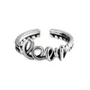 Anelli a grappolo 925 Sterling Silver Personalità Retro Winding Ring Women Old Thai Twist Open Fine Jewelry Accessori eleganti per feste