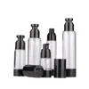 15ml 30ml 50ml 80ml 100ml 120ml Empty Black Airless Pump Dispenser Bottle Refillable Lotion Cream Vacuum Spray Bottle Atomizer F2469 Lbkci