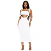 Basic Casual Dresses Women Designers Clothes 2023 Spring And Summer Wrapped Chest Long Maxi Dress Two Piece Set For Drop Delivery Dhg0F