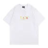 Designer Fashion Clothing Tees T-shirts Niche Fashion Kith Box Simple Floral Print Loose Casual Col rond T-shirt à manches courtes pour hommes et femmes coton Streetwe