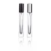 10ml Transparant Vierkant Rond Glas Spray Parfumflesje Hervulbare Lege Fles Dikke Bodem Zilver Zwart Goud Cap F2929 Pjvpi