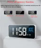 Desk Table Clocks Rechargeable Digital Alarm Clock Voice Control Snooze Night Mode Table Clock Music Electronic LED Clocks Despertador Digital Z230704