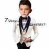 Suits Boys Suit Wedding Tuxedo Kids Jacket Pants Vest 3 Piece Fashion Clothes Child Slim Fit Complete Clothes Blazer SetHKD230704