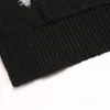 女性用 セーター ルーズフィット カラーランプパターン かぎ針編みプルオーバー クラシック ブラック ジャンパー 長袖 クリスマススタイル カジュアル 日常着