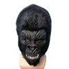 King Kong Gorilla Mask Hood Latex Animals Maschere Halloween Party Cosplay Costume Horror Maschera per adulti L230704