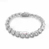 Designer Jewelry ready to ship drop shipping 4mm 5mm silver vvs heart cut diamond gra moissanite tennis bracelet