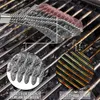 BBQ Grills Barbecue Accessorie Grill Brush Stainless Steel Wire Bristles Clean Brushes Non stick Stains Grease Kitchen Tools 230704