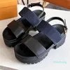 2023-Popular spring and summer new ladies platform sandals casual fashion classic famous designer sandals everyday versatile light wear resistant