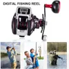 Baitcasting Reels Metal Reel 15KG Drag Bait Casting Wheel 6 3 1 Rapports de vitesse Affichage numérique Roulement lisse Accessoires de pêche 230704