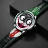 Montres-bracelets 2021 nouveauté Joker hommes haut marque créative mode personnalité Clown Quartz cuir étanche sport es hommes 0703