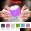 Haut-parleurs portables Getihu Haut-parleur Bluetooth Led Mini lecteur sans fil Usb Radi256P Drop Delivery Electronics Dhkui