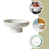 Dinnerware Sets Cake High Base Fruit Basket Serving Tray Dessert Storage Stand Wedding Decor Decorative Holder Salad Bowl Lid Candy Plate