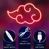 Veilleuses Nuage Signe Dimmable Rouge Signes De Jeu pour Chambre Adolescent Salle De Jeux Décoration Murale USB Alimenté LED Personnalisé Neon Light HKD230704