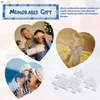 75 parts of each set Sublimation Blank Heart Puzzle Toys Personalized Customized Photo Love Heat Transfer DIY Craft Party Favors