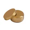 Gold 15g 25g 60g Top-Qualität Creme nachfüllbar Metall Aluminium Glas Dose Schraubgewinde Kosmetik Lippenbalsam Maske Salbe Behälter Qimic