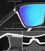 نظارة شمسية kdeam شكل واحد من الرجال نظارات شمسية استقطاب سطح الطلاء المرن نظارات الشمس