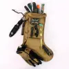 Hanging Tactical Molle Father Christmas Stocking Bag Dump Drop Pouch Storage Bags Military Hunting Magazine Pouch Xmas Decoration