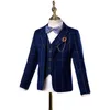 Suits Flower Boys Wedding Suit Children Birhtday Photograph Dress Kids Fromal Blazer Set School Child Graduation Performance CostumeHKD230704