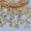 Nail Glitter 100pcs Mix Luxury Metal Art Decorations Shiny s Gems Charm Design DIY Fashion Accessories Supplies 230704