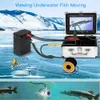 Fish Finder Eyoyo EF07 Kit Fisher Finder Kit 7 -дюймовый цветовой монитор подводной 12шт. ИК -камера IR 15 м 30 м 50 м Кабельный алюминиевый корпус водонепроницаемый корпус HKD230703