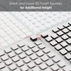 Adhesive Stickers A Set 3D Foam Small Squares Dot Stickers Self Adhesive Fastener Tape Black and White Permanent Sticky Dimensional Adhesives 230703