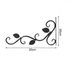 Hooks Storage Rack Modern Wall-mounted Iron Flower Basket Wall Decoration Hanging Stand Metal