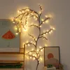 LED Işık Ağaç Şubesi Işık Söğüt Ağacı Işık Rattan Noel Dekorasyon Vine Işık Gecesi Işık Sıcak Beyaz Dize Işıkları Peri 144led USB Powered Tatil Partisi