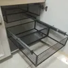 Trackers Diy Schrank Schublade Korb Küche Lagerung Regal Organizer Schiebeschrank Korb Herausziehbare Metall Schublade Typ Mesh Korb