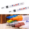 Car Upgrade 1pcs White Waterproof Cars Wheel Tire Oily Mark Pen Auto Rubber Tyre Paint Pen CD Metal Permanent Paint Marker Graffiti Touch Up