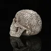 Nummer 1st skeletthuvudmodell hartshantverk Skull Högkvalitativ statyer Skulpturer Replika Skull Decor Prop Halloween Heminredning