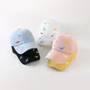 2023 Children Hat Cotton Baseball Hats Colorful Baseball Cap Bady Girls Boys SunHats Adjustable Caps Embroidery Snapbacks DH053