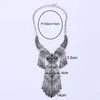 LOVBEAFAS 2022 Fashion Bohemian Choker Collar Necklace Vintage Tassel Statement Maxi Long Necklace Women Collier Femme Jewelry L230704