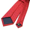Bow Ties Luxury Men Tie 8cm Business Formal Silk Polka Dot Neck Jacquare Woven Shirt Dress Accessories Necktie Neckwear