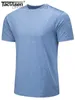 T-shirts pour hommes TACVASEN T-shirts de course d'été T-shirts pour hommes Athlète Sports Gym Fitness Workout Chemises décontractées Couche de base de basket-ball à séchage rapide 220622 Z230704