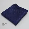 Mouchoirs Haute Qualité Marque Foulard En Soie Homme Bleu Foncé Rayé Poisson D'Avril s Jour Fit Fête Formelle Poche Costume Hanky 230704