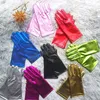 Unisex Thin Stretched Spandex Dance Performance Gloves Fashion Halloween Party Boutique Short Jewelry Gloves