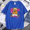 メンズ Tシャツ私はクールなテディベア高品質プリント Tシャツカジュアル夏の男性ソフトコットン服ノベルティグラフィック Tシャツメンズ