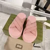 Gevoerde nylon platformslippers voor dames Dikke bodem Zwembadslippers Slippers met middelhoge hak Casual oversized sandaal Mode Zomer Chunky Mule Beach