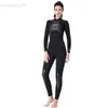 Mute Mute stagne Muta in neoprene da 3 mm Tuta intera da donna Immersioni subacquee Surf Nuoto Costume da bagno termico Rash Guard - Varie taglie HKD230704