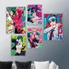 Japan Hot vendeur anime toile peinture affiche décor toile hd images imprimées mur art peinture animation home chambre décoration décoration décoration de salle de jeu sans cadre