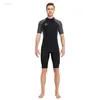 Wetsuits Drysuits Men 3mm Shorty Wetsuit Full Body Surf Diving Suit Male Thick Thermal Neoprene Swimsuit Scuba Wet Suits For Snorkeling Kayaking HKD230704